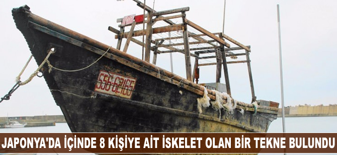 Japonya'da içinde 8 kişiye ait iskelet olan bir tekne bulundu