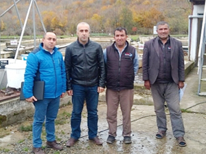 Alabalık üretim tesisi sahiplerine hibe desteği anlatıldı