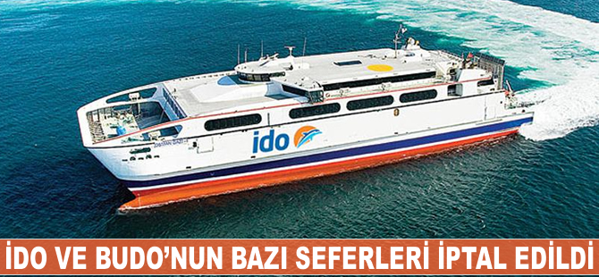 İDO ve Budo bazı seferlerini iptal etti