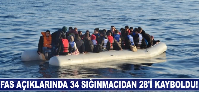 Fas açıklarında 28 sığınmacı kayboldu