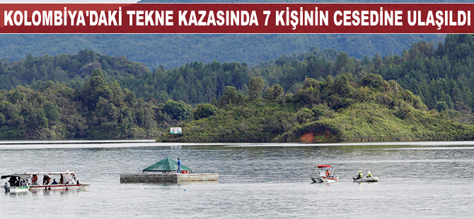 Kolombiya'daki tekne kazasında 7 kişinin cesedine ulaşıldı