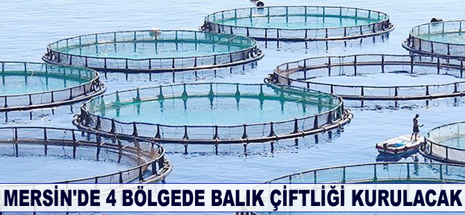 Mersin’de 4 bölgede balık çiftliği kurulacak