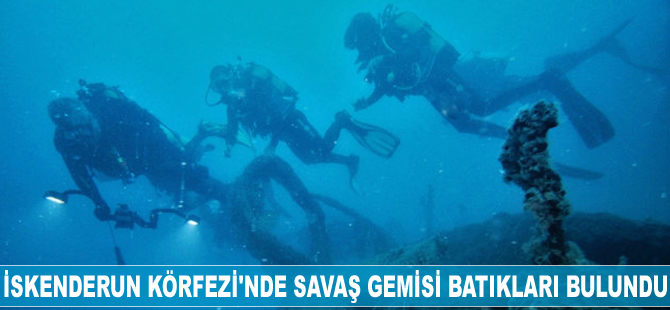 İskenderun Körfezi'nde savaş gemisi batıkları bulundu