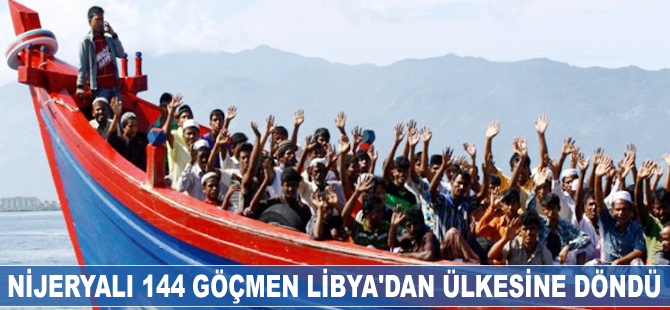 Nijeryalı 144 göçmen ülkesine döndü