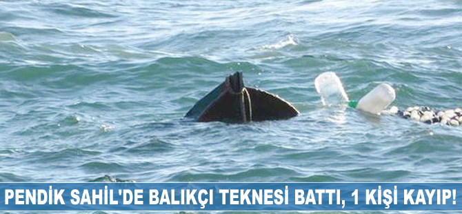 Pendik Sahil'de balıkçı teknesi battı!