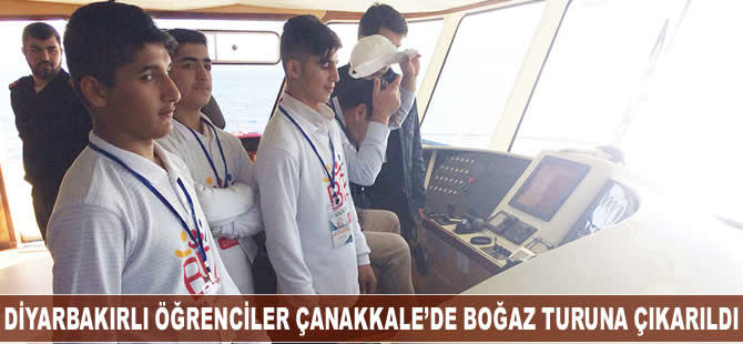 Diyarbakırlı öğrenciler Çanakkale’de boğaz turuna çıkarıldı