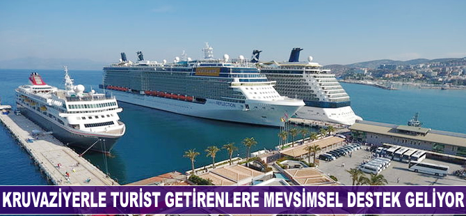 Kruvaziyerle turist getirenlere mevsimsel destek geliyor