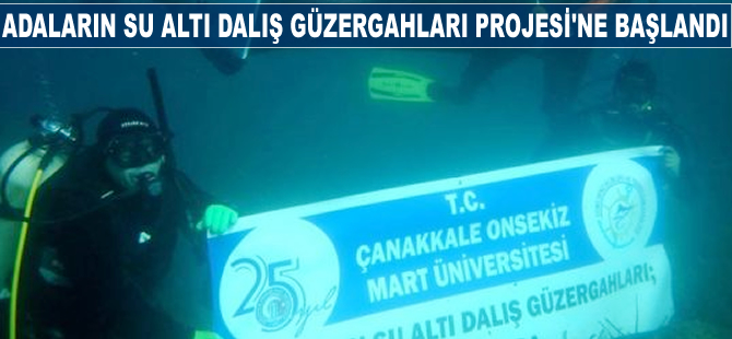"Adaların Su Altı Dalış Güzergahları" projesine başlandı