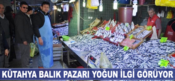 Kütahya Balık Pazarı yoğun ilgi gördü