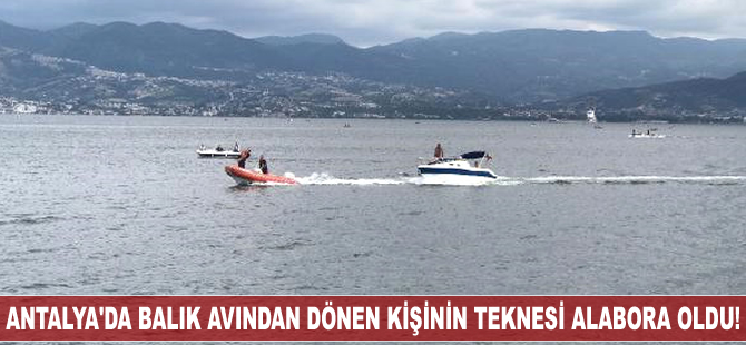Antalya'da tekne alabora oldu!