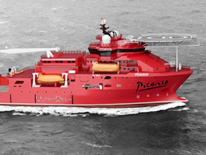 Ultra Deep, Picasso isimli dalış destek gemisini kiraladı