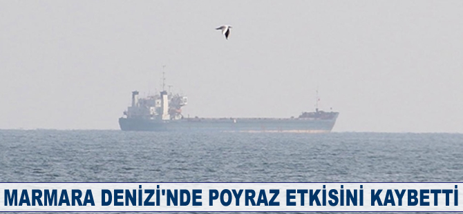Marmara Denizi'nde poyraz etkisini kaybetti