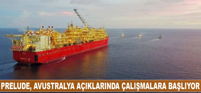 Dev doğal gaz platformu Prelude, Avustralya açıklarında çalışmalara başlıyor