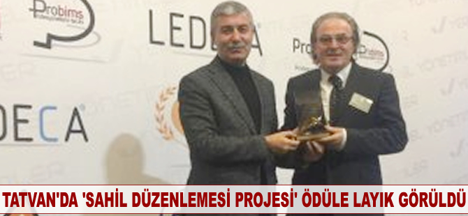 Tatvan'da “Sahil Düzenleme Projesi” ödüle layık görüldü