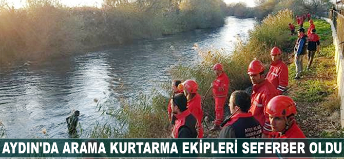 Aydın'da arama kurtarma ekipleri seferber oldu