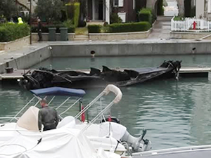 Alaçatı'da tekne yangınında facia ucuz atlatıldı