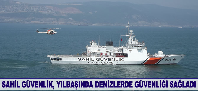 Sahil Güvenlik, yılbaşında denizlerde güvenliği sağladı