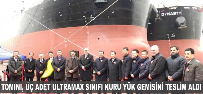 Tomini, üç adet ultramax sınıfı kuru yük gemisini teslim aldı