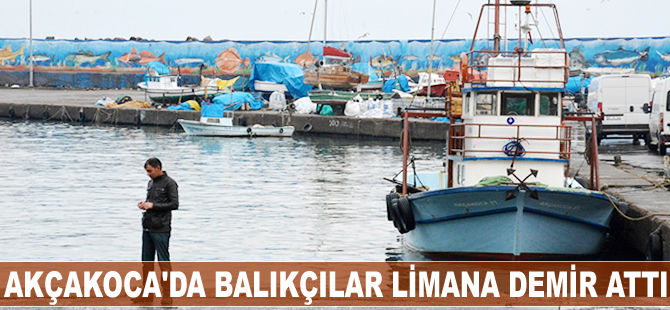 Akçakoca'da balıkçılar limana demir attı