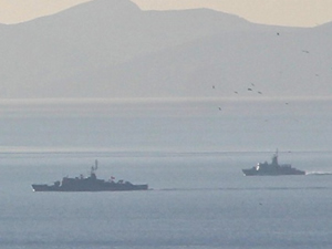 Türk savaş gemisi, Yunan gemisini uzaklaştırdı