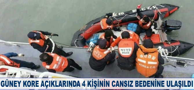 Güney Kore açıklarında 4 kişinin cansız bedenine ulaşıldı