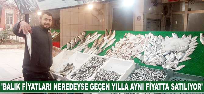 'Balık fiyatları neredeyse geçen yılla aynı fiyatta satılıyor'