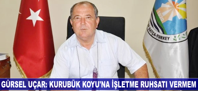 Gürsel Uçar: Kurubük Koyu’na işletme ruhsatı vermem