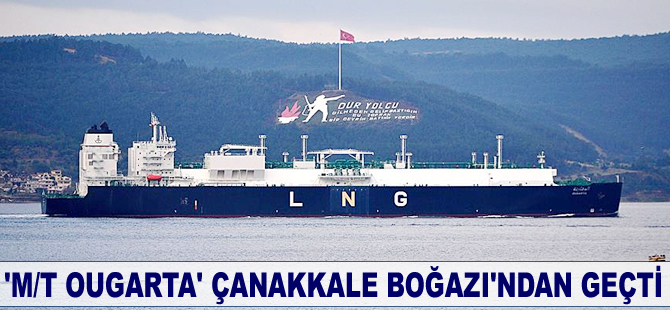 "M/T Ougarta" Çanakkale Boğazı'ndan geçti
