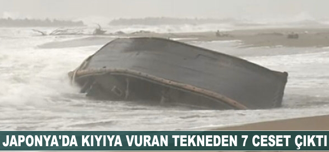 Japonya'da kıyıya vuran tekneden 7 ceset çıktı