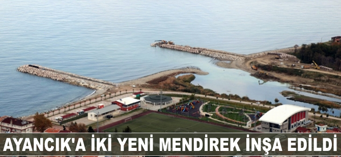 Ayancık'a iki yeni mendirek inşa edildi