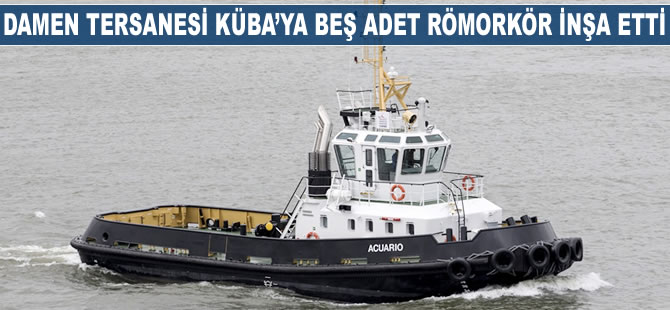 Damen Tersanesi, Küba'ya beş adet römorkör inşa etti