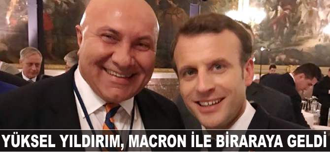 Yüksel Yıldırım, Yatırımcılar Zirvesi'nde Fransa Cumhurbaşkanı Macron ile görüştü