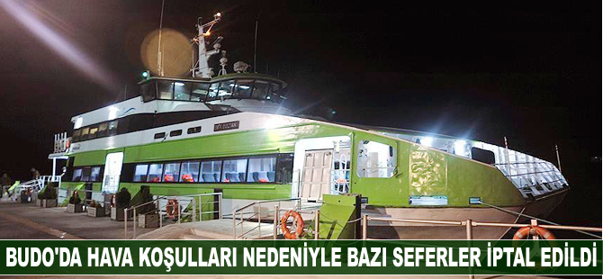 BUDO bazı seferlerini iptal etti