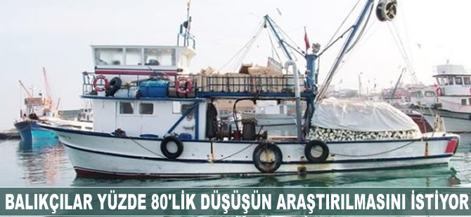Balıkçılar yüzde 80'lik düşüşün araştırılmasını istiyor