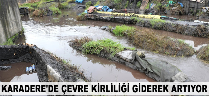 Karadere'de çevre kirliliği giderek artıyor