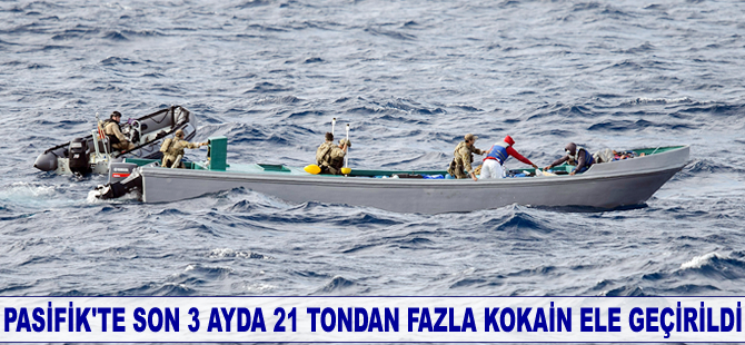 Pasifik'te son 3 ayda 21 tondan fazla kokain ele geçirildi