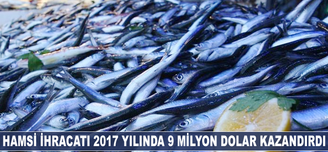 Hamsi ihracatı 2017 yılında 9 milyon dolar kazandırdı
