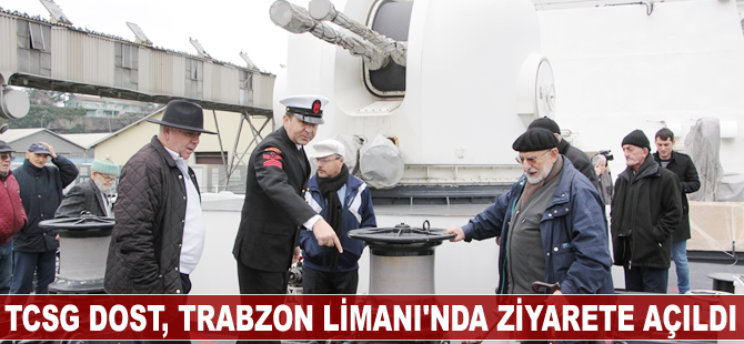 TCSG DOST, Trabzon Limanı'nda ziyarete açıldı