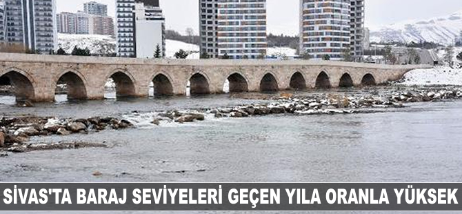 Sivas'ta baraj seviyeleri geçen yıla oranla yüksek