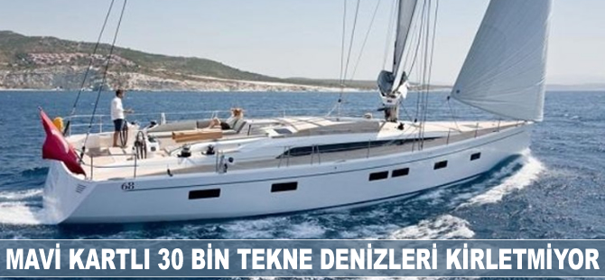 Mavi Kartlı 30 bin tekne denizleri kirletmiyor