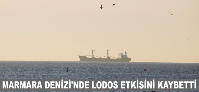 Marmara Denizi'nde lodos etkisini kaybetti