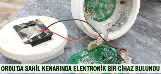 Ordu'da sahil kenarında elektronik bir cihaz bulundu
