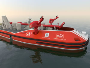 Kongsberg, uzaktan kumandalı yangın söndürme botu inşa ediyor