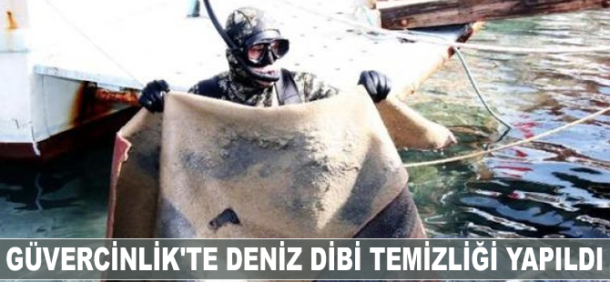 Güvercinlik'te deniz dibi temizliği yapıldı