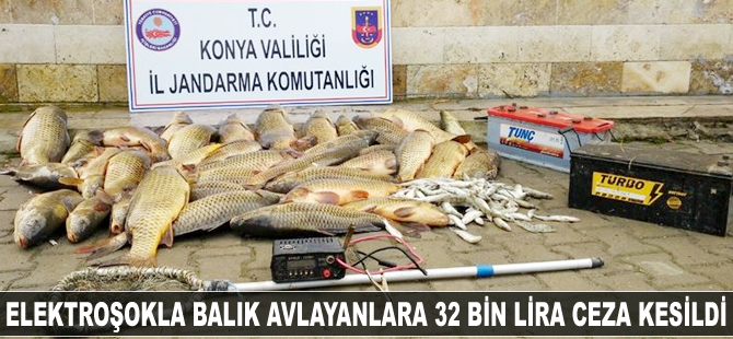 Elektroşokla balık avlayanlara 32 bin lira ceza kesildi