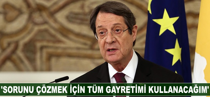 Nikos Anastasiadis: Sorunu çözmek için tüm gayretimi kullanacağım