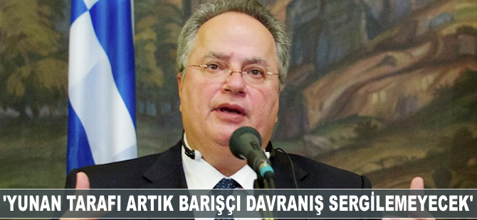 Nikos Kocyas: Yunan tarafı artık barışçı davranış sergilemeyecek