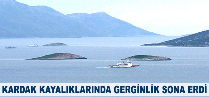 Kardak kayalıklarında gerginlik sona erdi