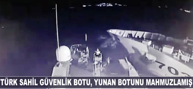 Türk Sahil Güvenlik botu, Yunan botunu Kardak’ta mahmuzlamış