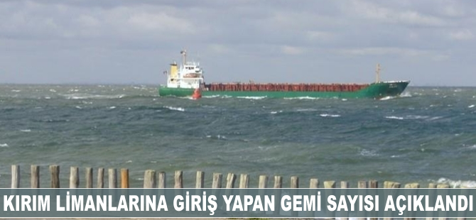 Kırım limanlarına giriş yapan gemi sayısı açıklandı